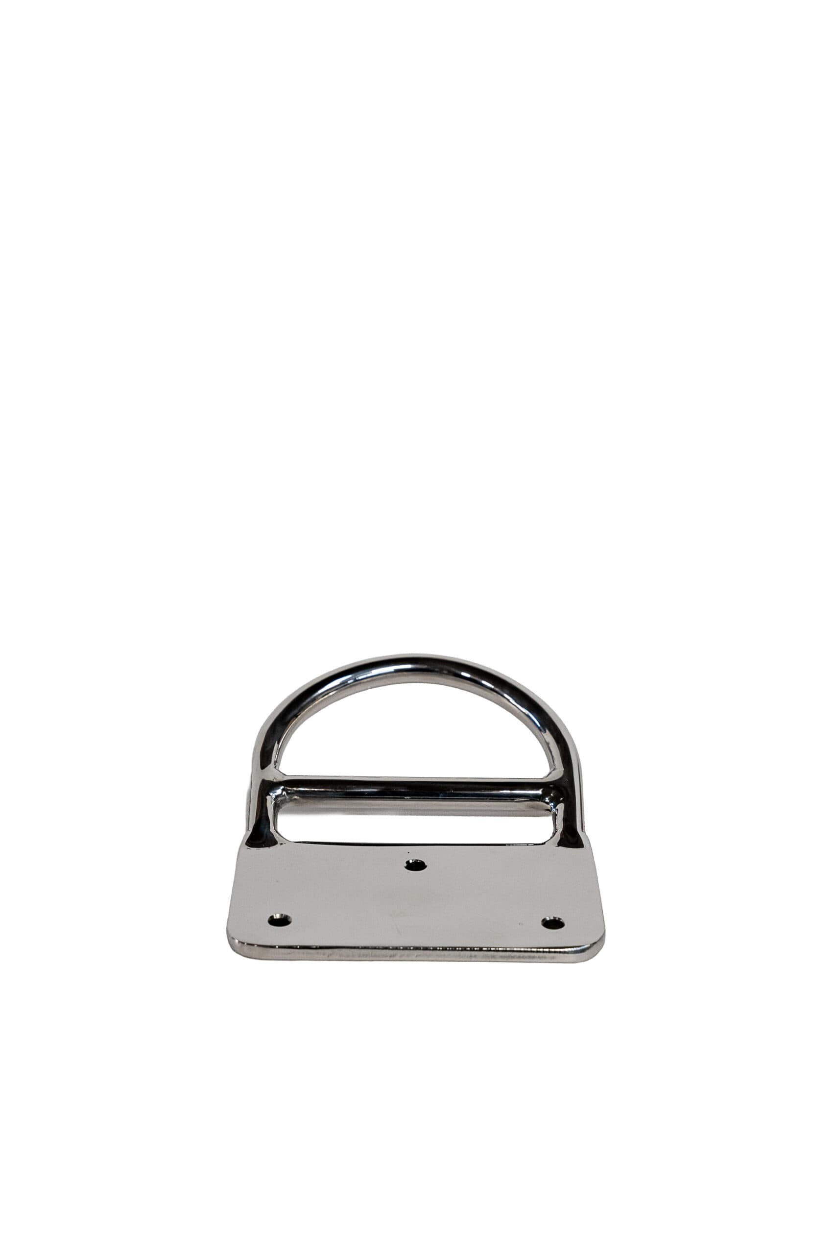 AISI 316 mirror-polished stainless steel handle, diam. 8/10 mm rod, 6 mm thick base