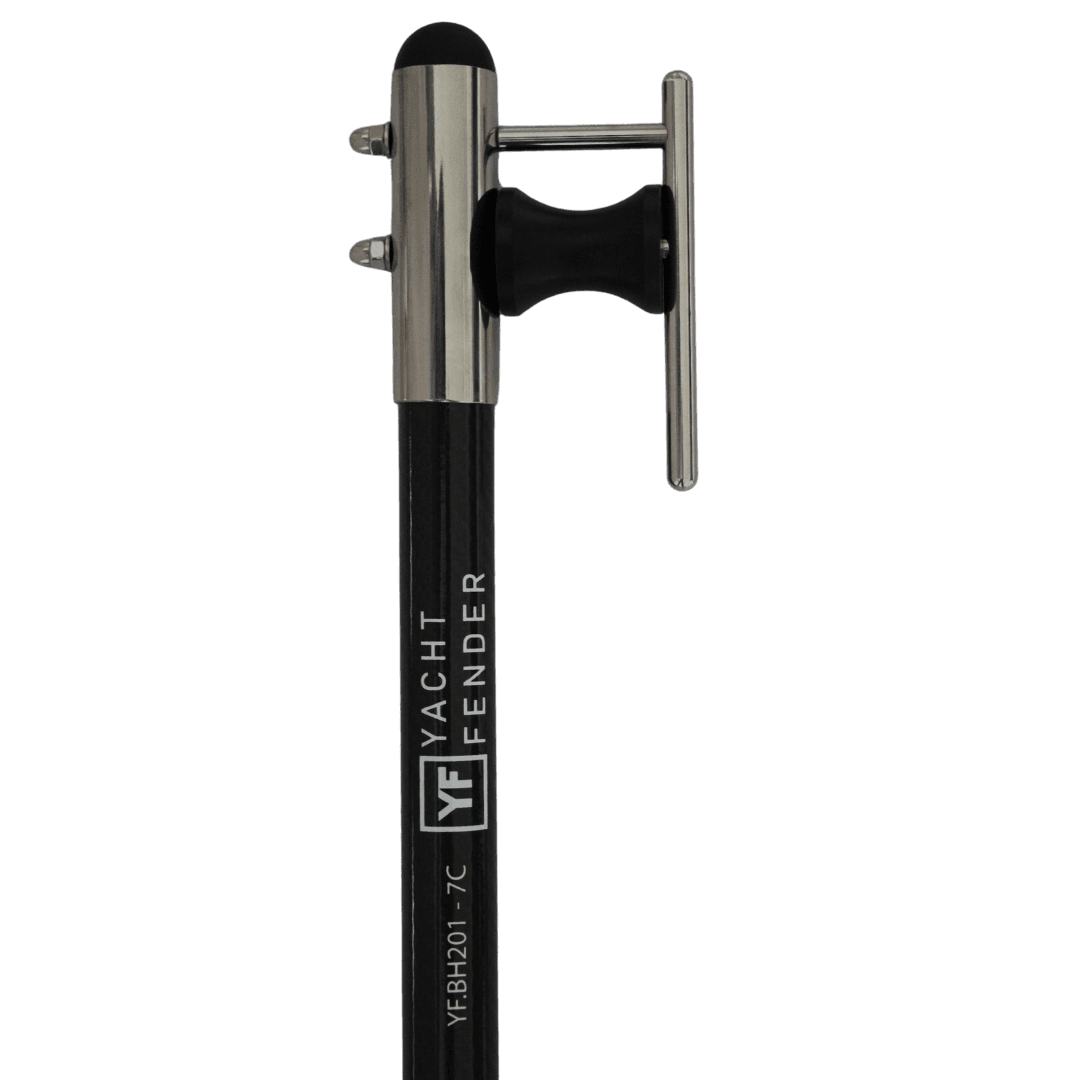 Insertable Carbon Boat Hook with Stainless Steel Head - 2